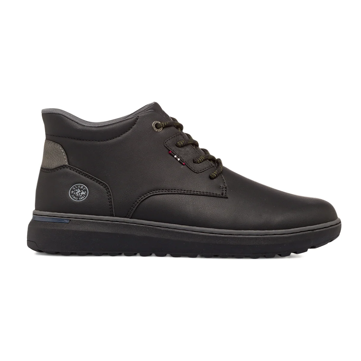 Scarponcini casual Uomo neri con lacci bicolore Glams