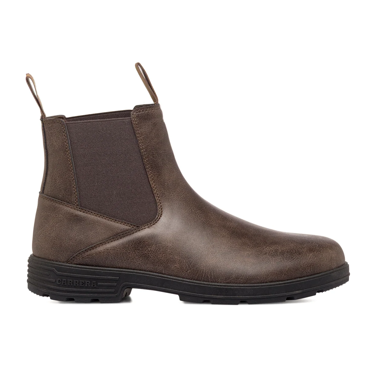 Scarponcini Chelsea da uomo marroni con inserti elastici Carrera Jeans