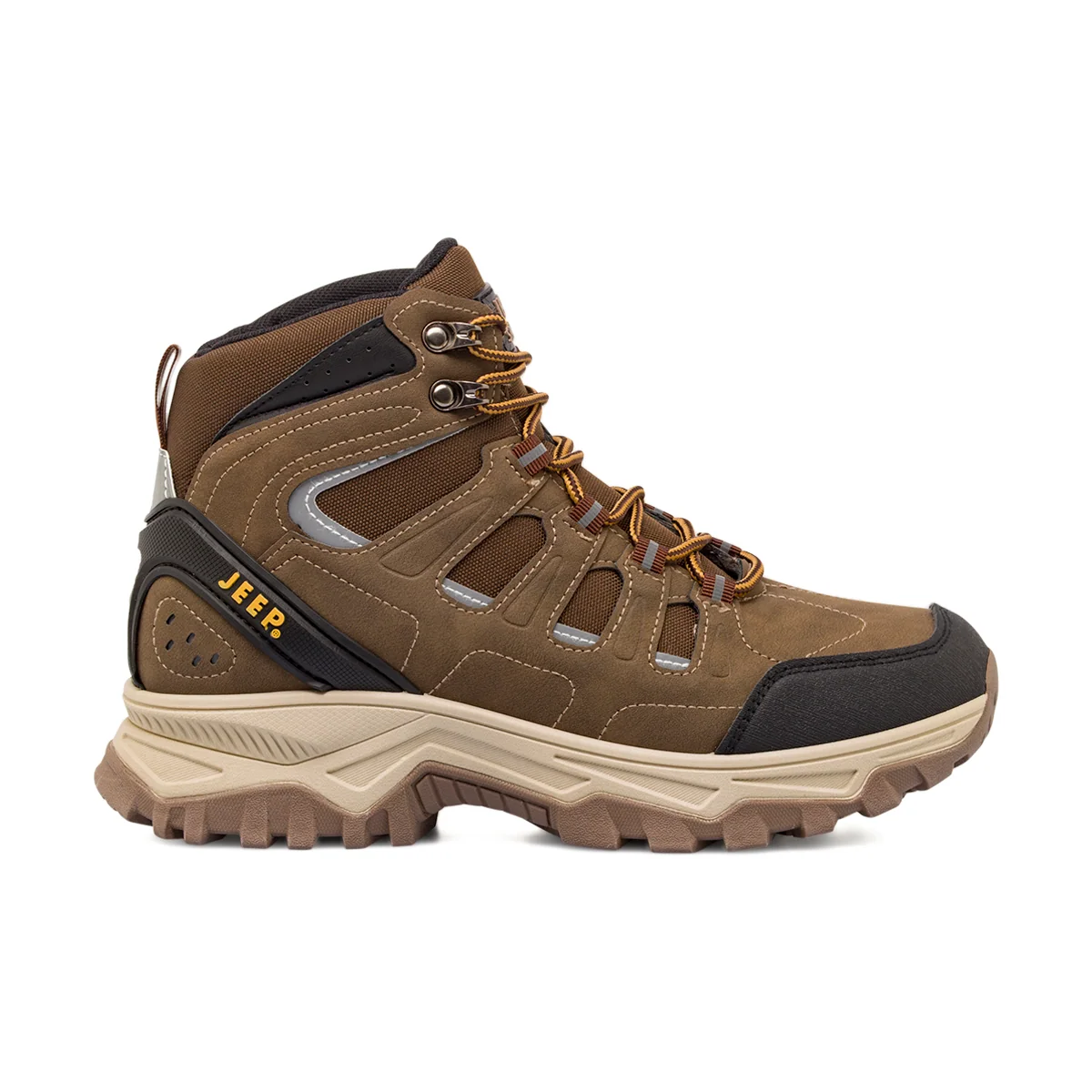 Scarponcini da uomo marroni Jeep Spirit per trekking e outdoor
