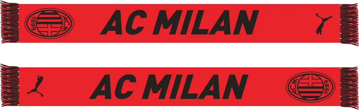 Sciarpa AC Milan Ess Scarf Red-Black Puma