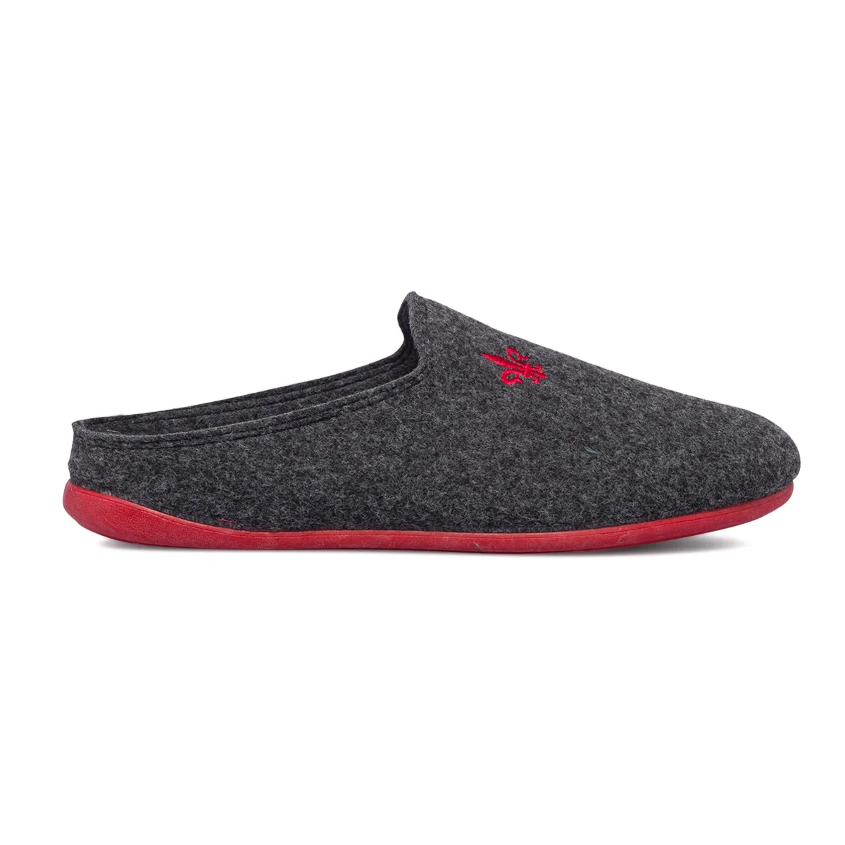 Set regalo con pantofole grigie da uomo Gextop