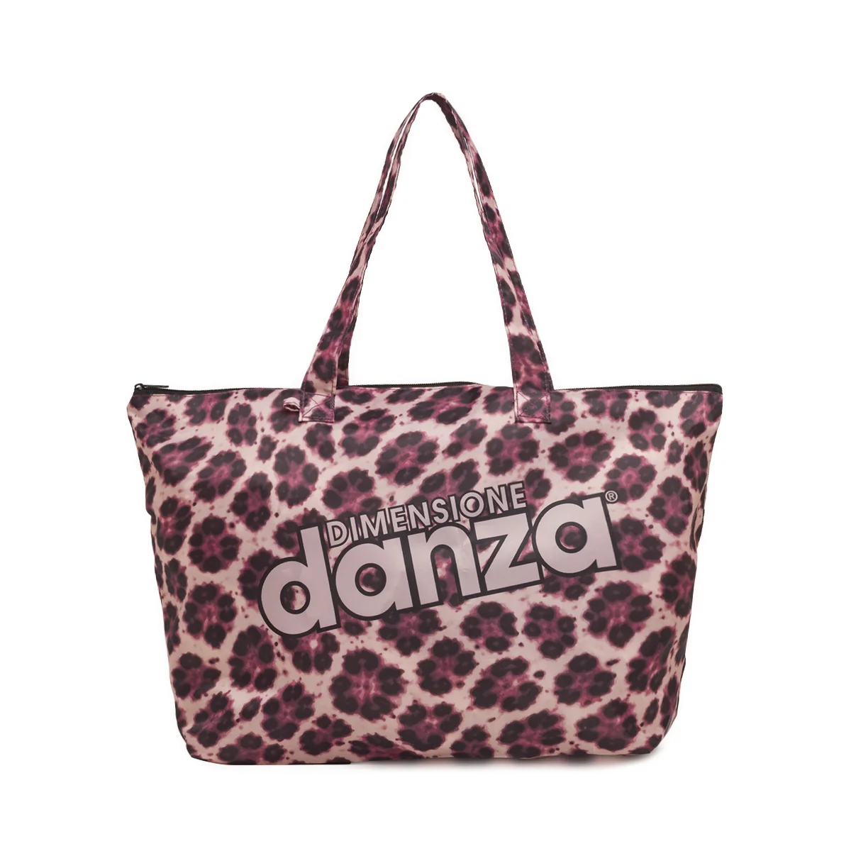 Shopper Marrone da Donna con stampa animalier Dimensione Danza