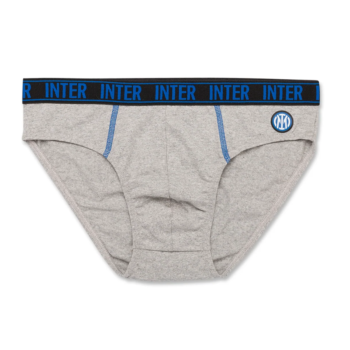 Slip grigi da uomo con logo Inter