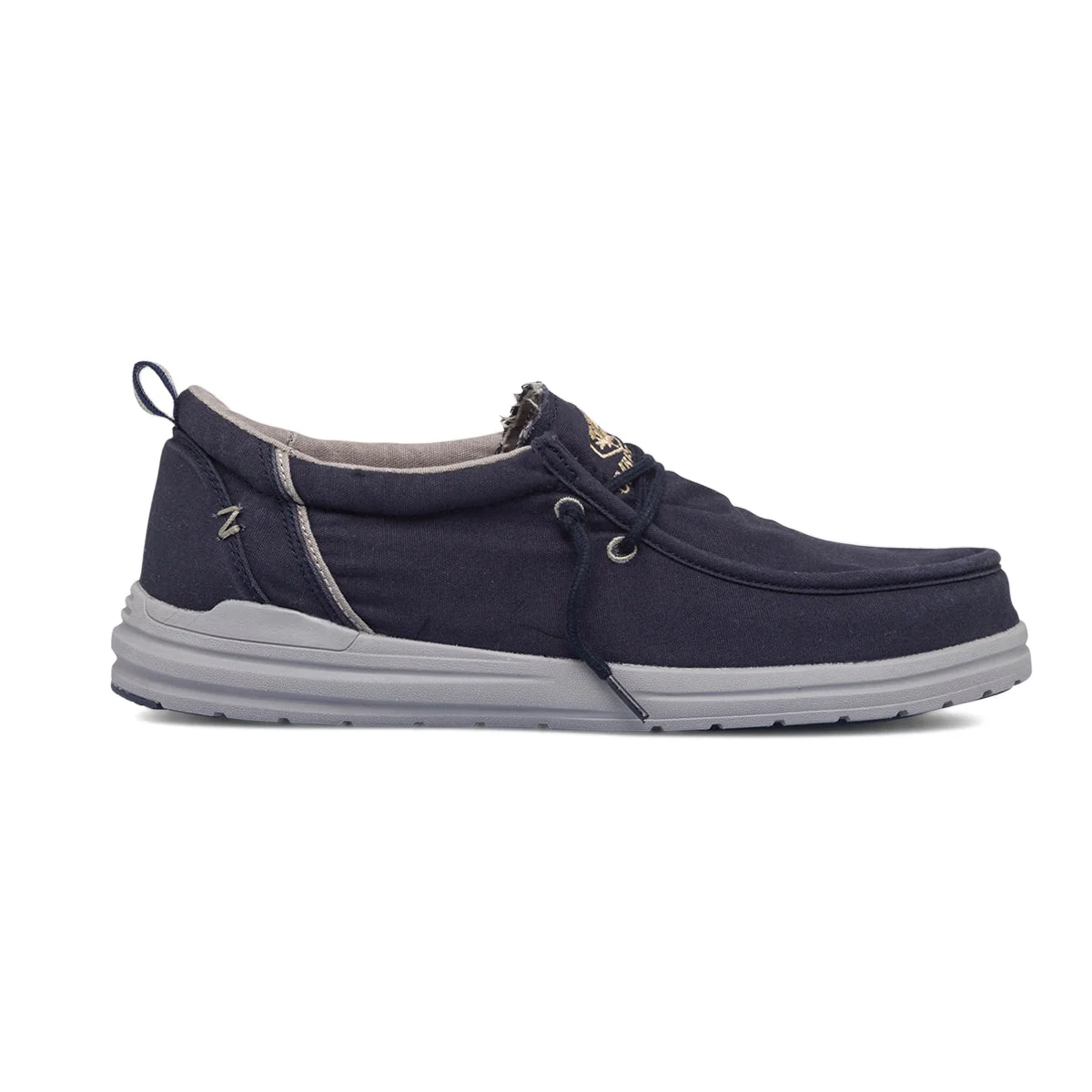 Slip-on blu navy in tessuto da uomo Lumberjack Trevor