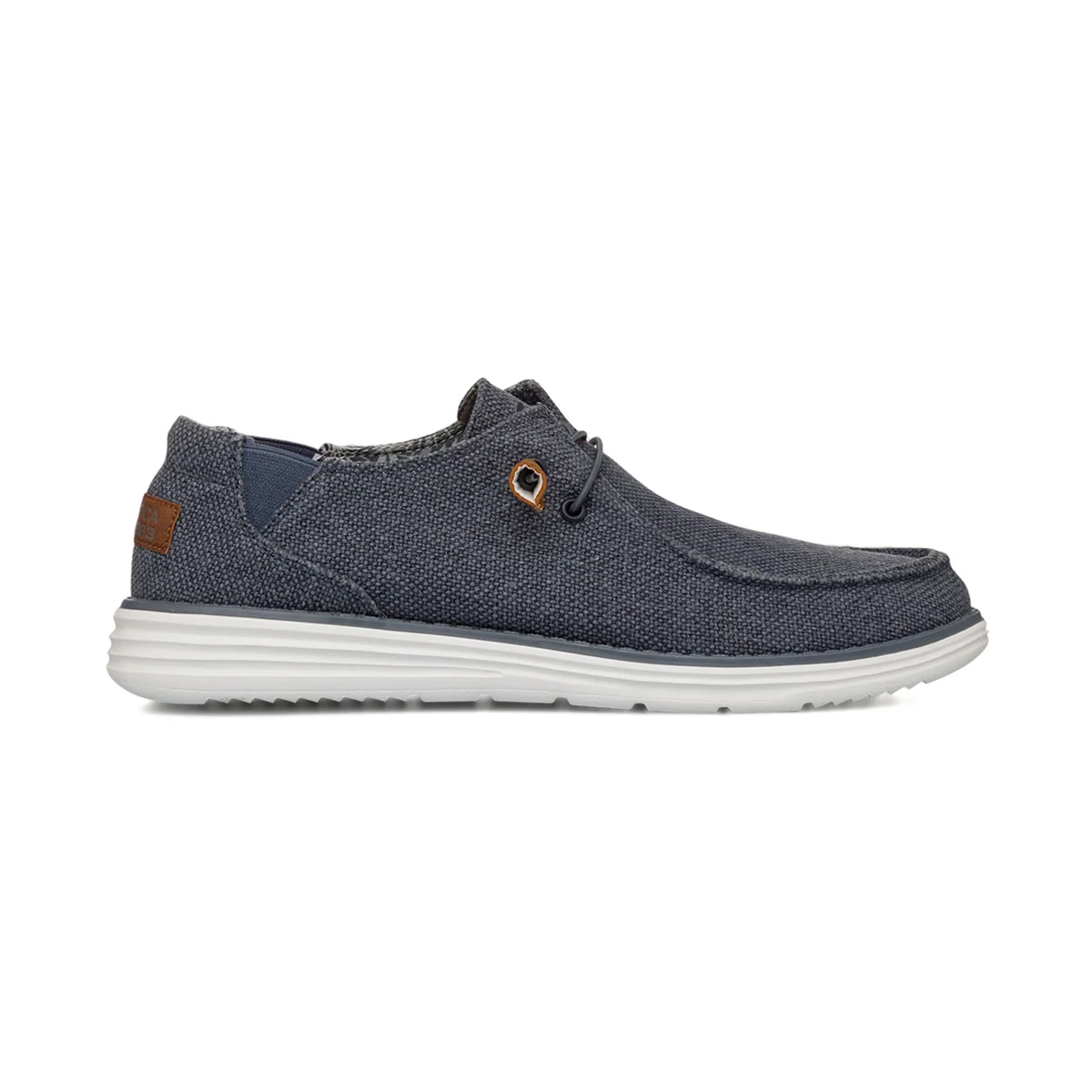 Slip-on casual blu da Uomo in tessuto canvas Nautica