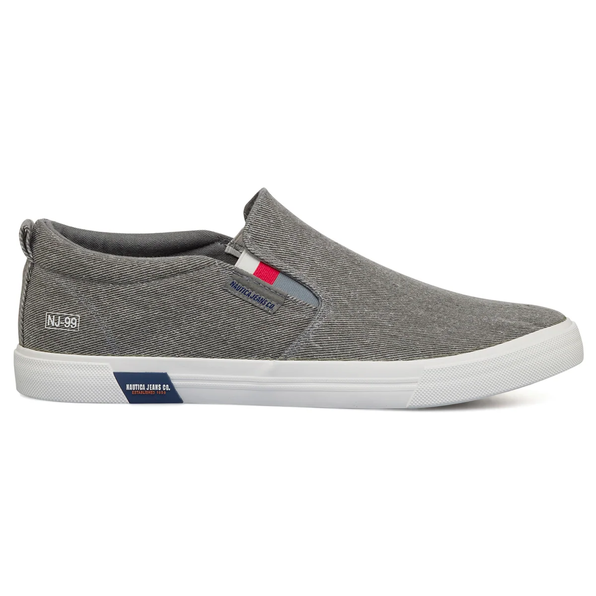 Slip-on grigie da uomo Nautica Jeans