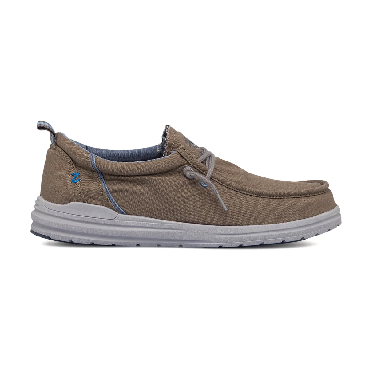 Slip-on grigie in tessuto da uomo Lumberjack Trevor