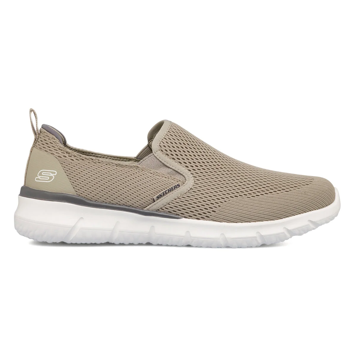 Slip-on taupe in tessuto mesh da uomo Skechers Del Retto - Gilman