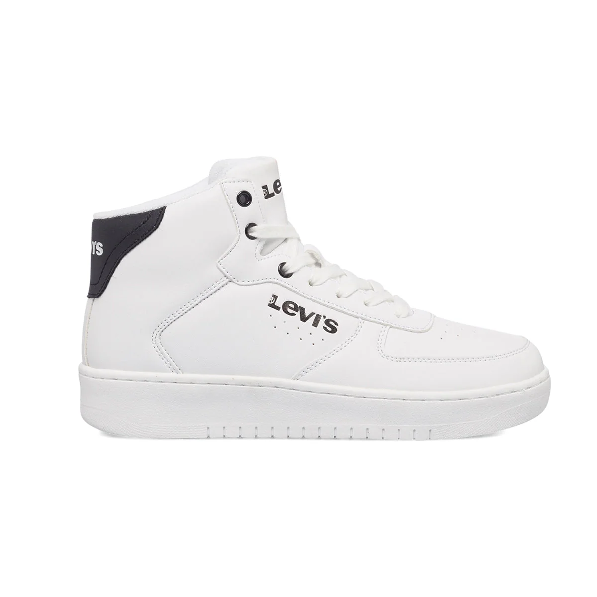 Sneakers alte bianche con logo a contrasto Levi's New Union Mid