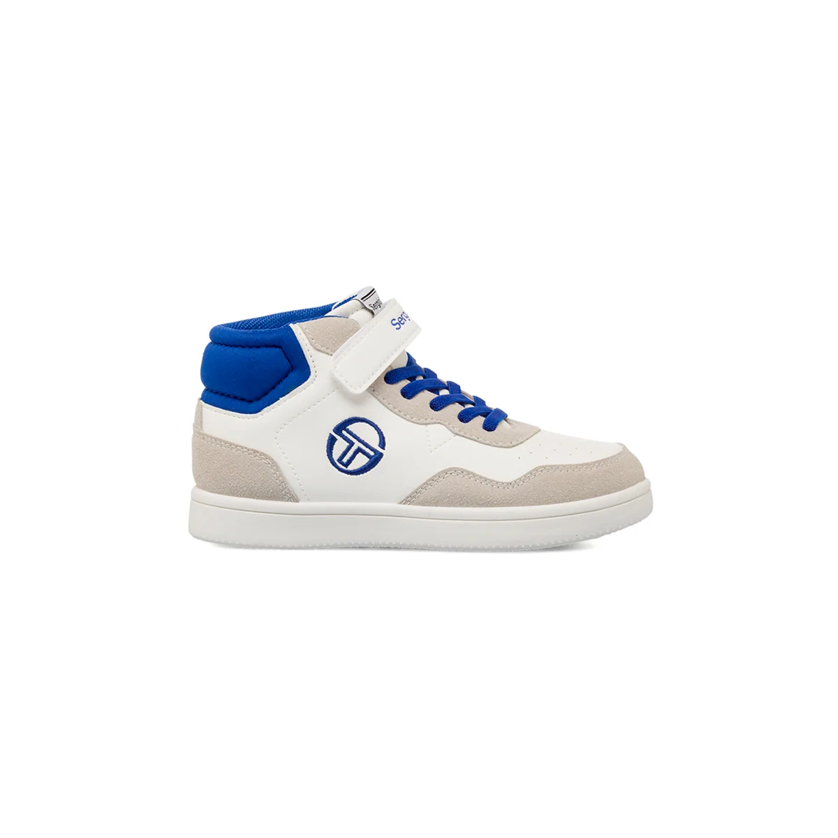 Sneakers alte bianche da Bambino con chiusura a strappo Sergio Tacchini