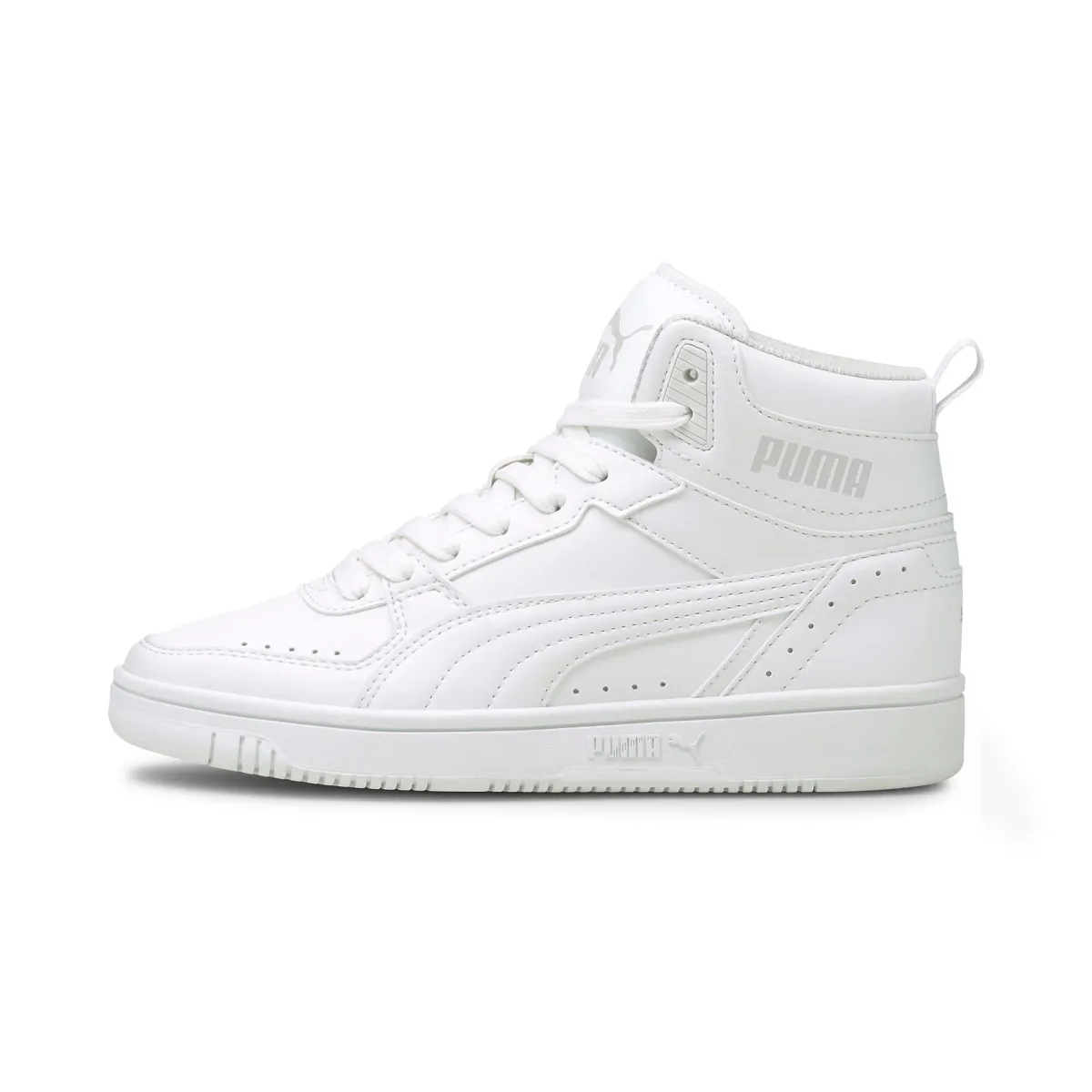 Sneakers alte bianche da ragazzo Puma Rebound Joy Jr