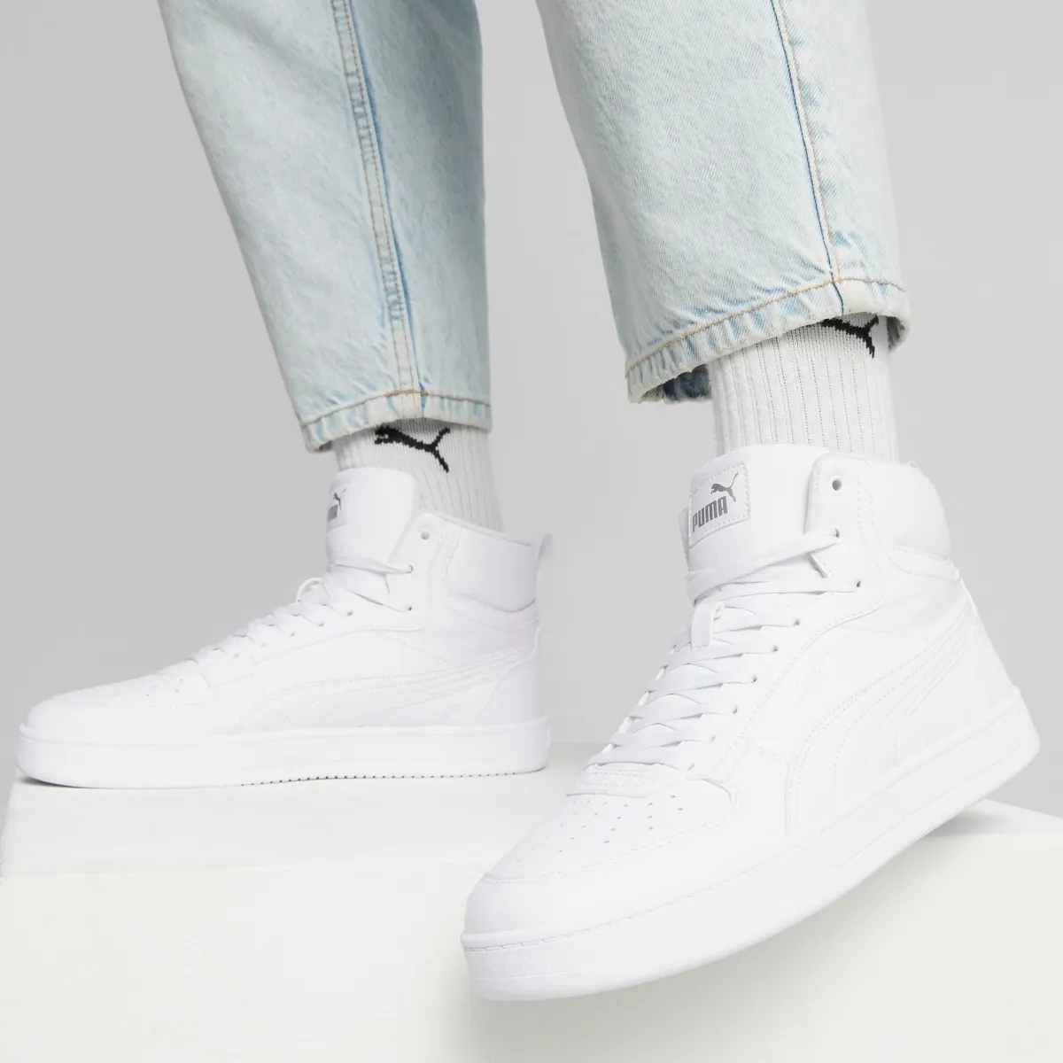 Sneakers alte bianche da uomo Puma Caven 2.0 Mid