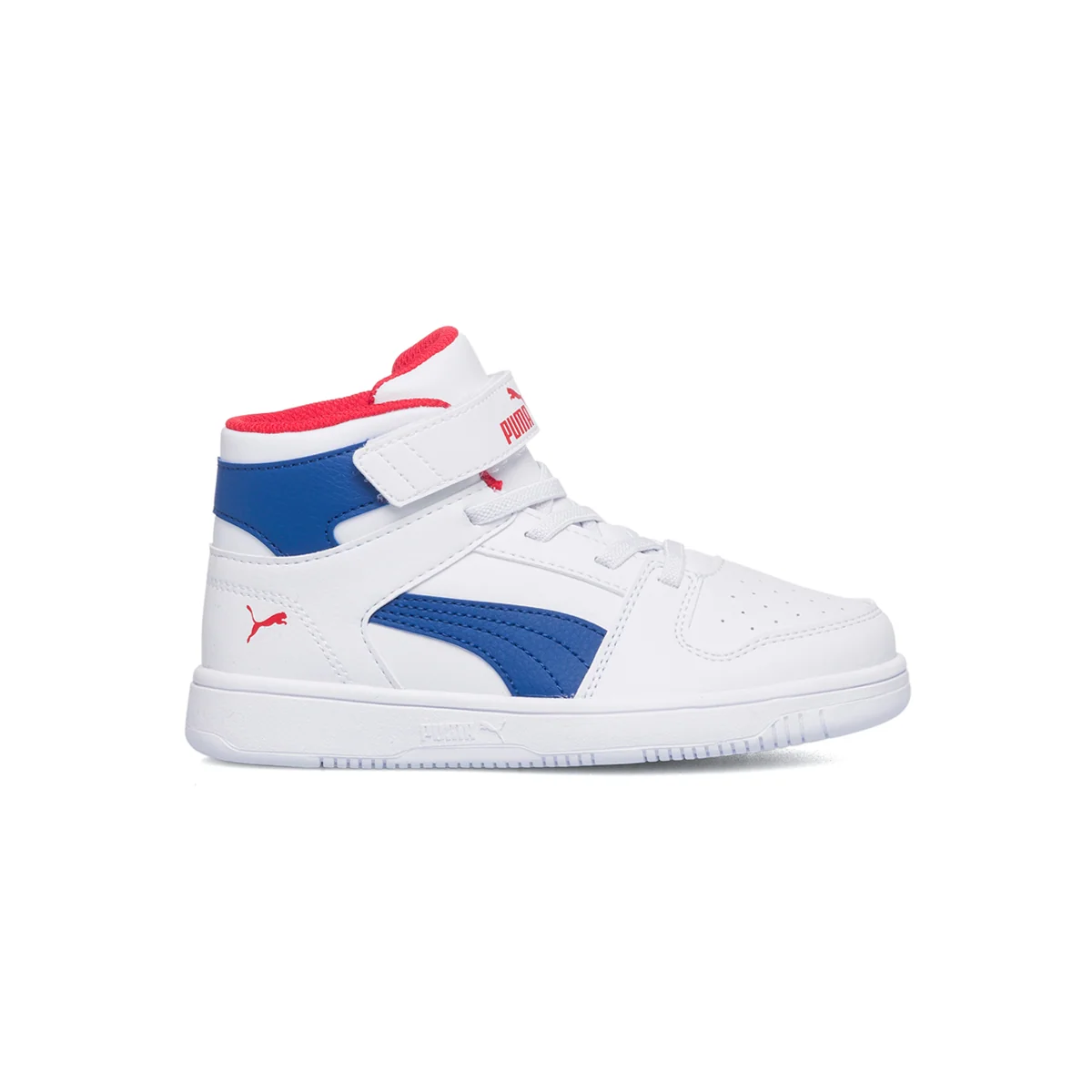 Sneakers alte bianche e blu Puma Rebound Layup SL V PS