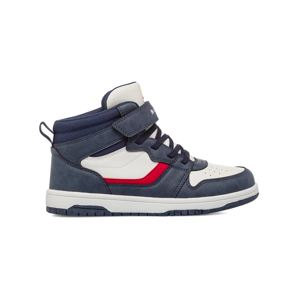 Sneakers alte blu e bianche da Ragazzo Navigare