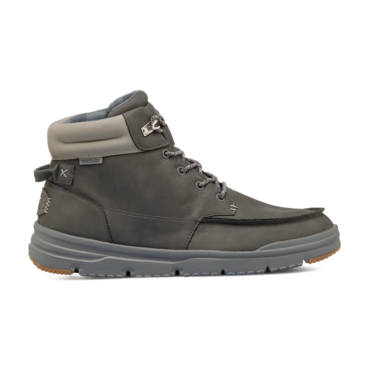 Sneakers alte e leggere da Uomo grigio scuro Heydude Bradley II