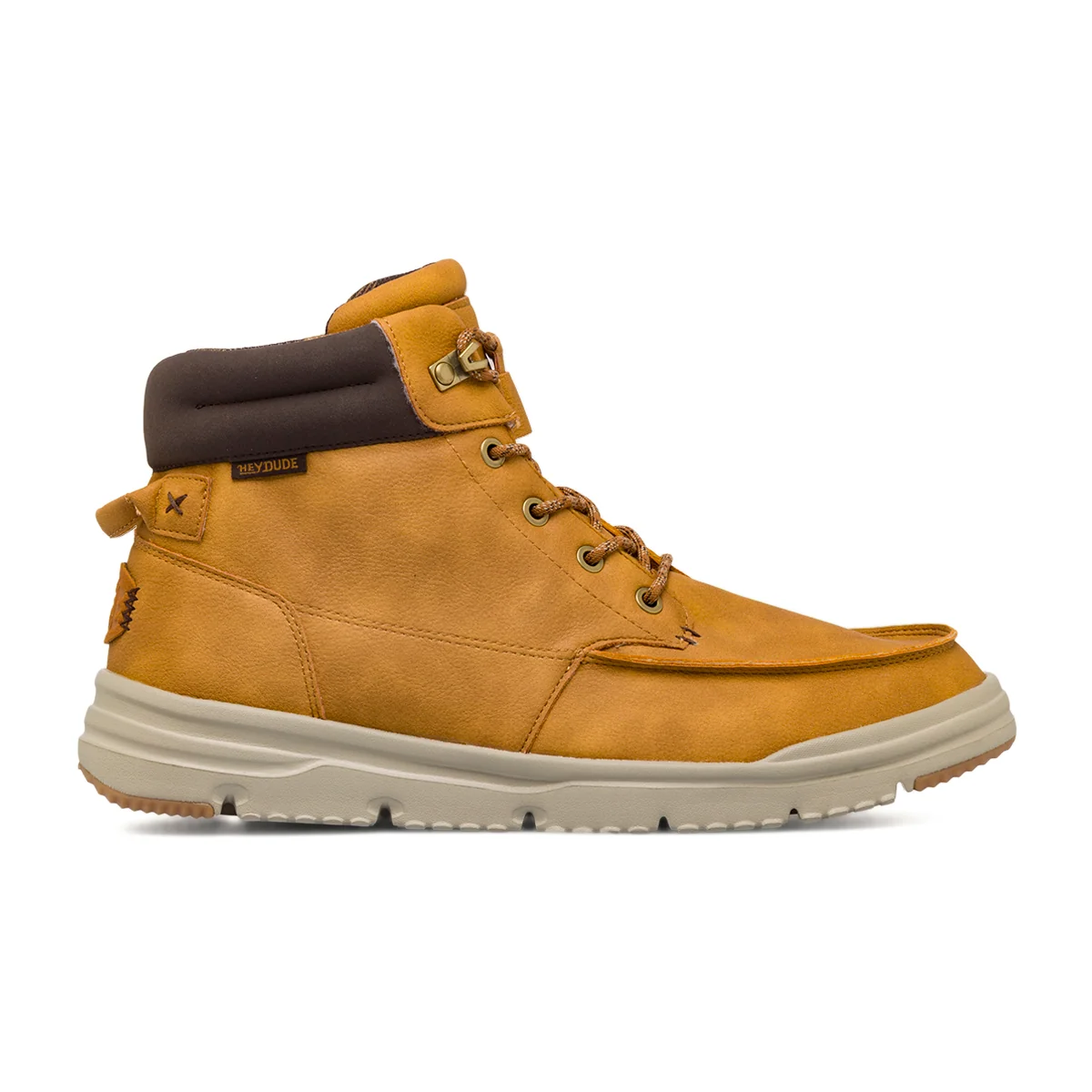 Sneakers alte e leggere da Uomo ocra Heydude Bradley II
