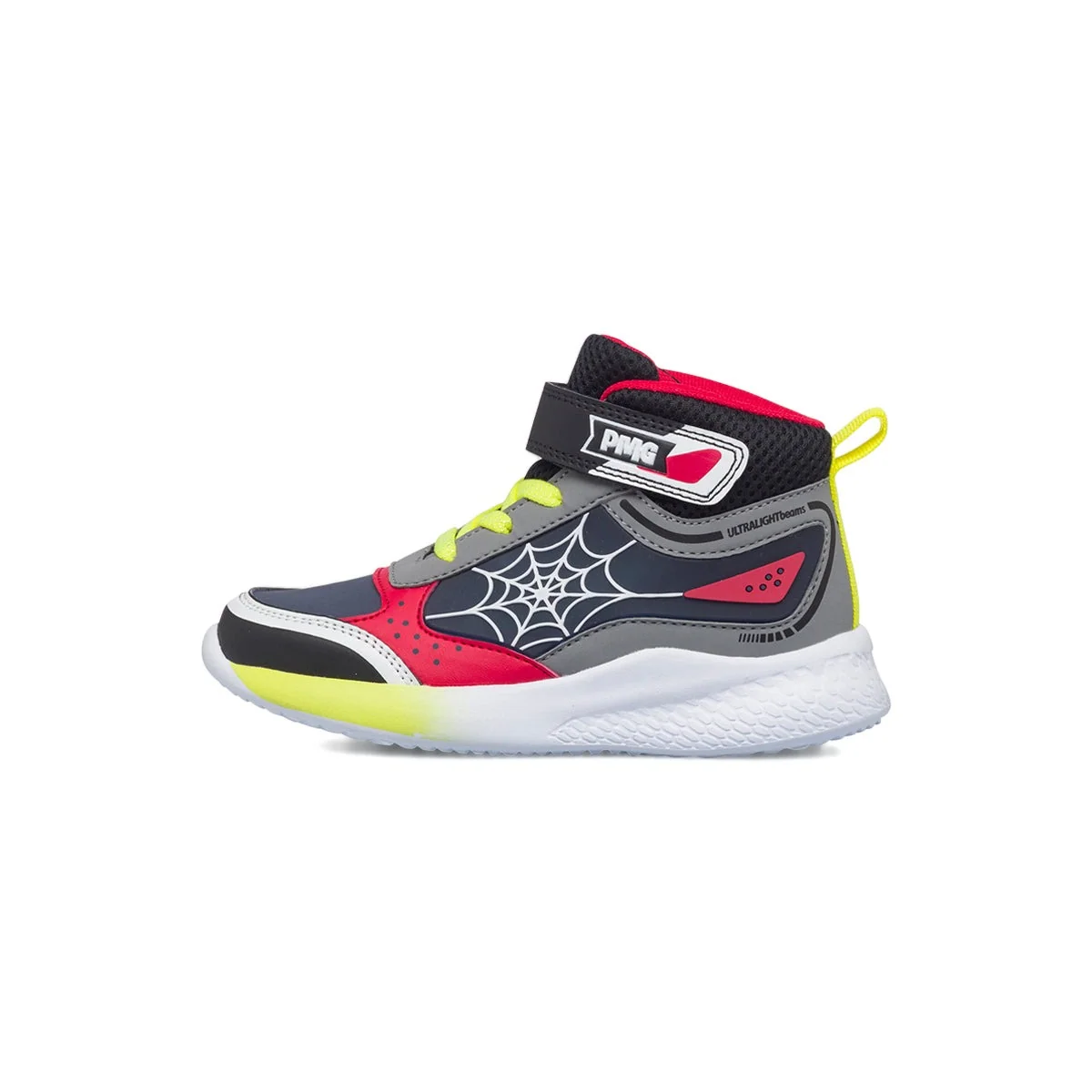 Sneakers alte nere da bambino con ragnatela Primigi Infinity Light