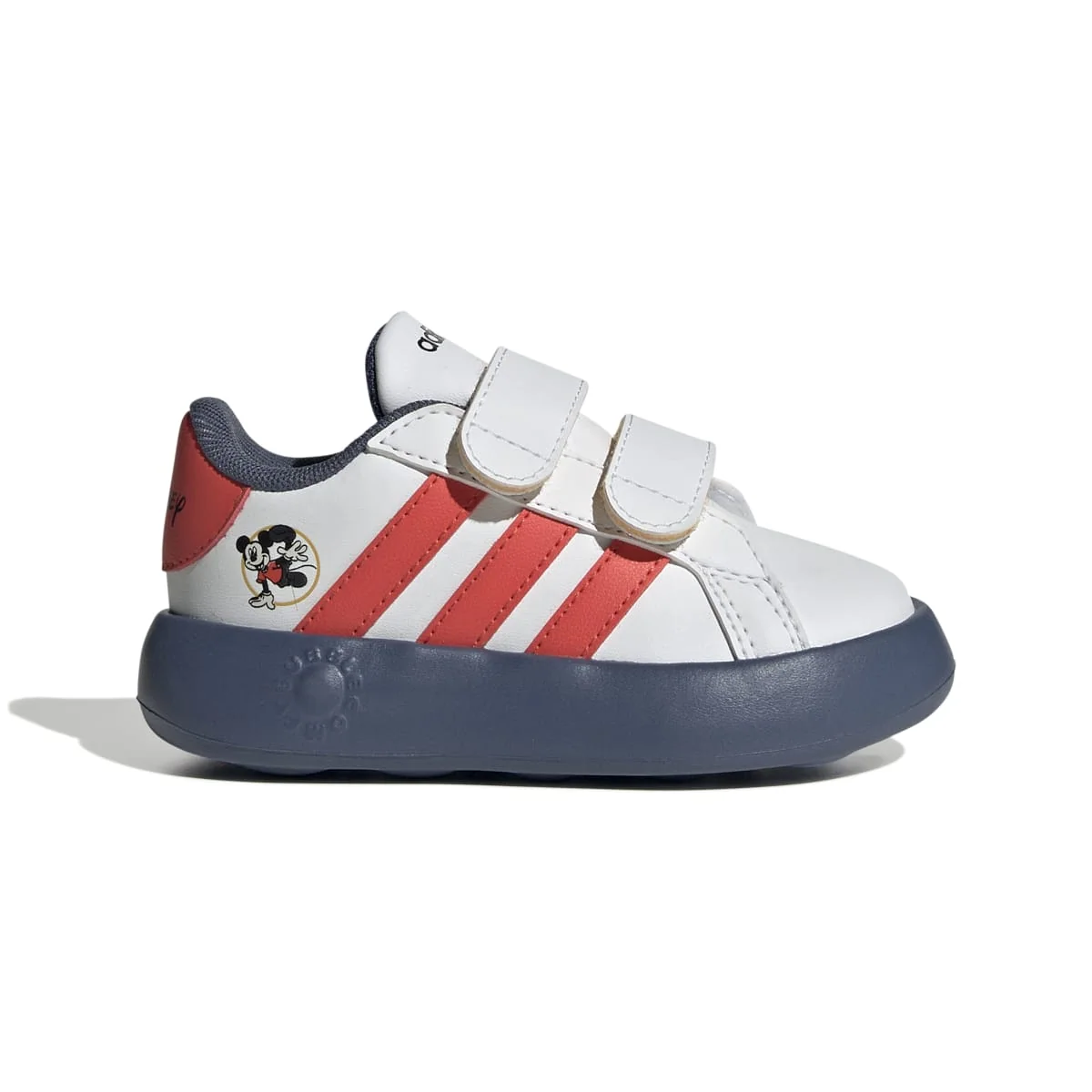Sneakers bambino primi passi rosso e blu con stampa topolino adidas Grand Court Mickey
