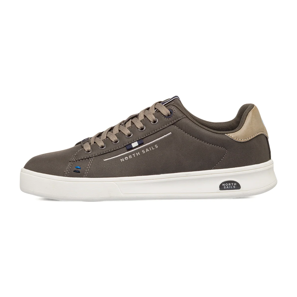 Sneakers basse casual da Uomo grigie con logo North Sails