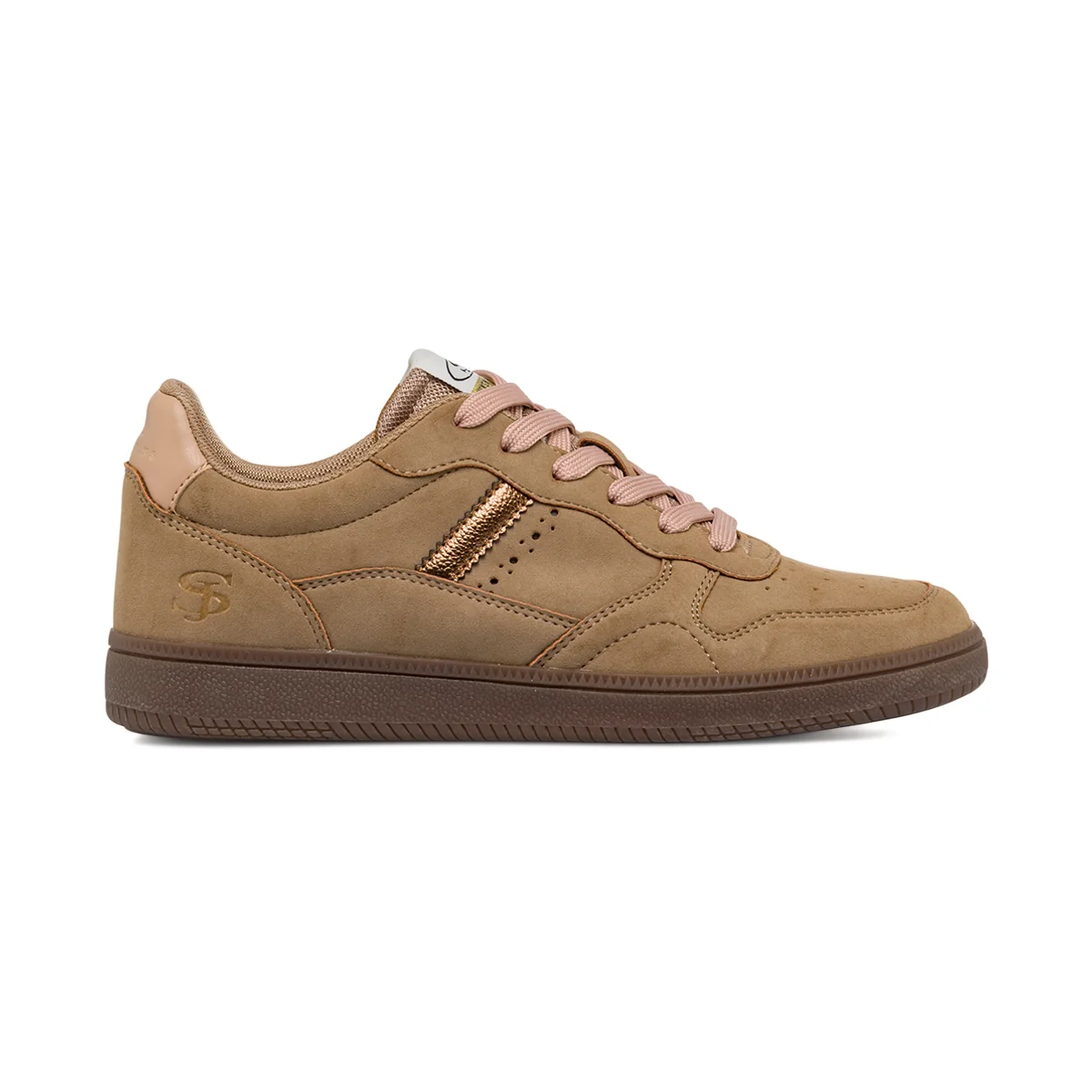 Sneakers beige da Donna effetto scamosciato Swish Jeans