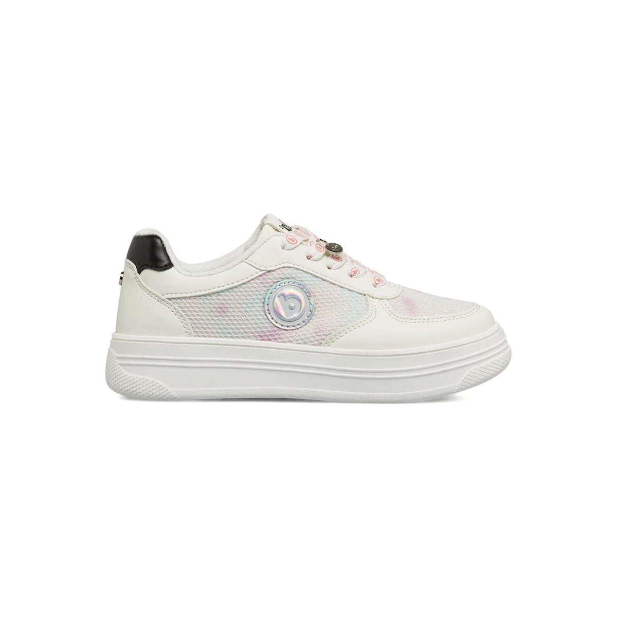 Sneakers Bianche Bambina con dettagli iridescenti Dimensione Danza