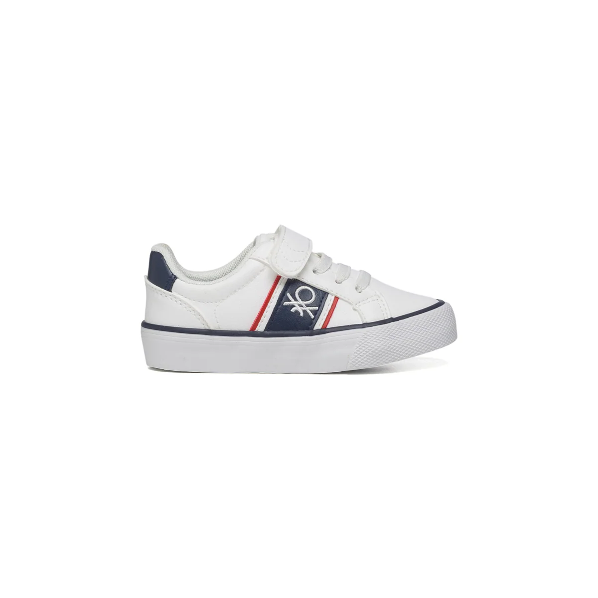 Sneakers bianche con dettaglio blu sul tallone Benetton Crispy Ltx Td