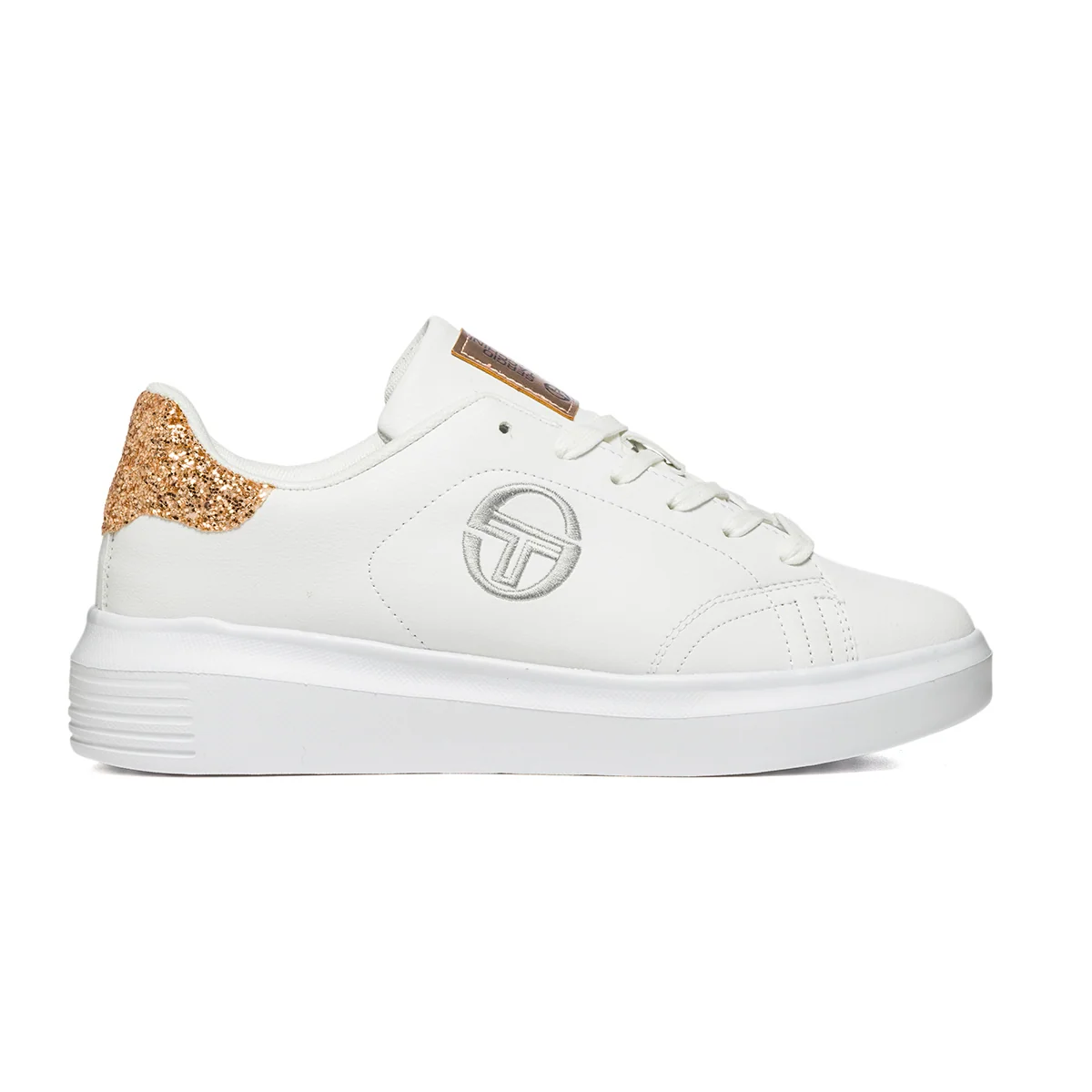 Sneakers bianche con glitter sul tallone Sergio Tacchini Twiny