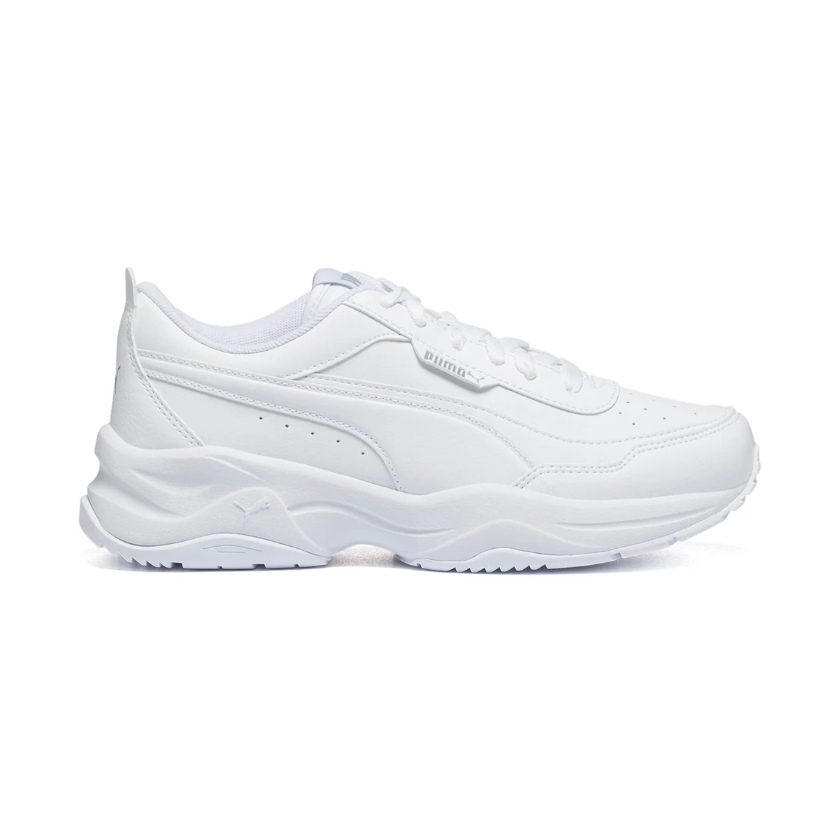 Sneakers bianche con logo argento Puma Cilia Mode