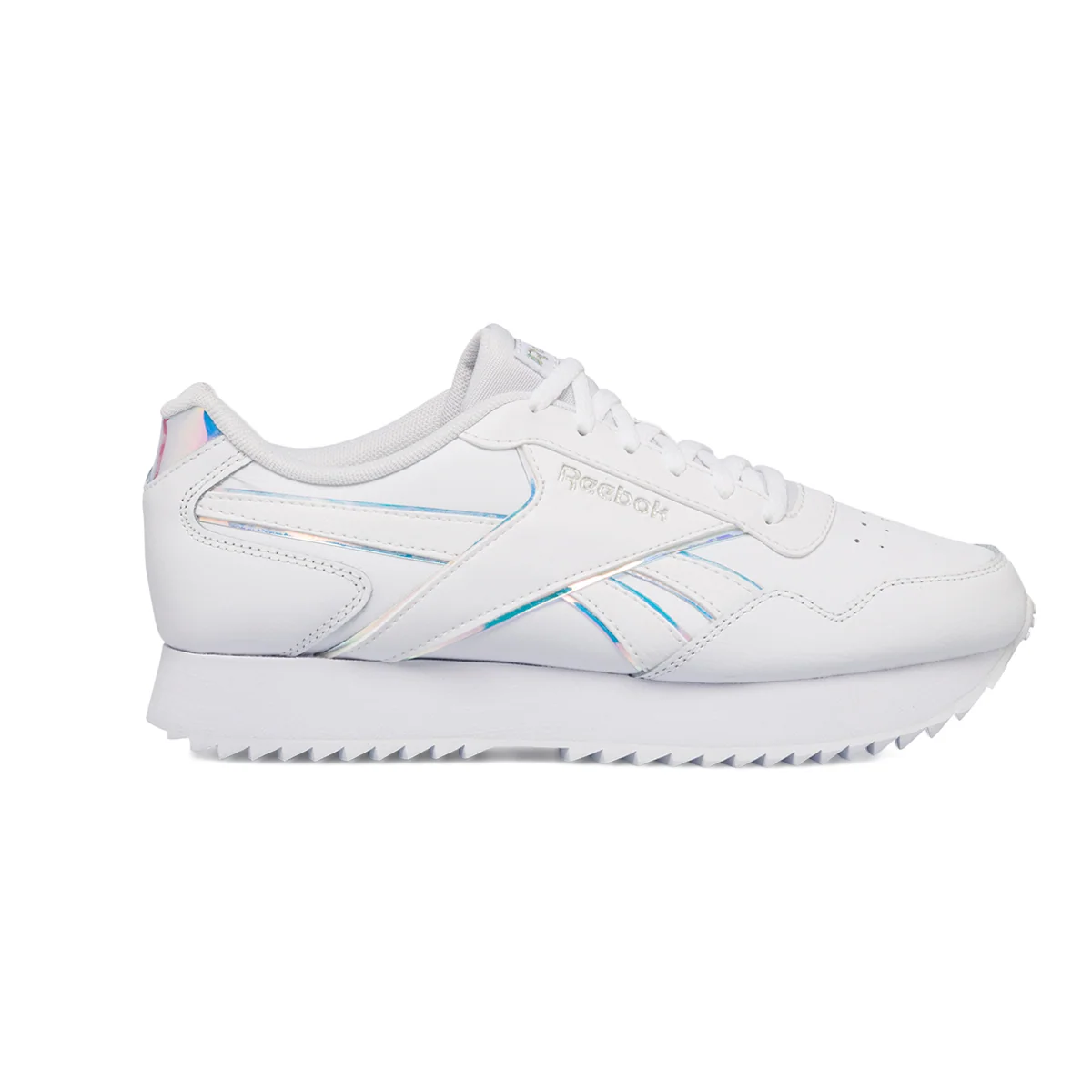 Sneakers bianche con suola dentellata Reebok Royal Glide Ripple Double