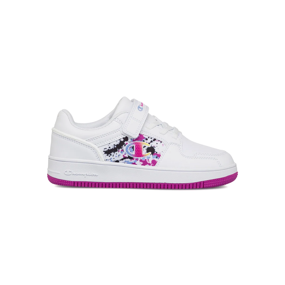 Sneakers bianche da Bambina Champion Fantasy con dettagli colorati