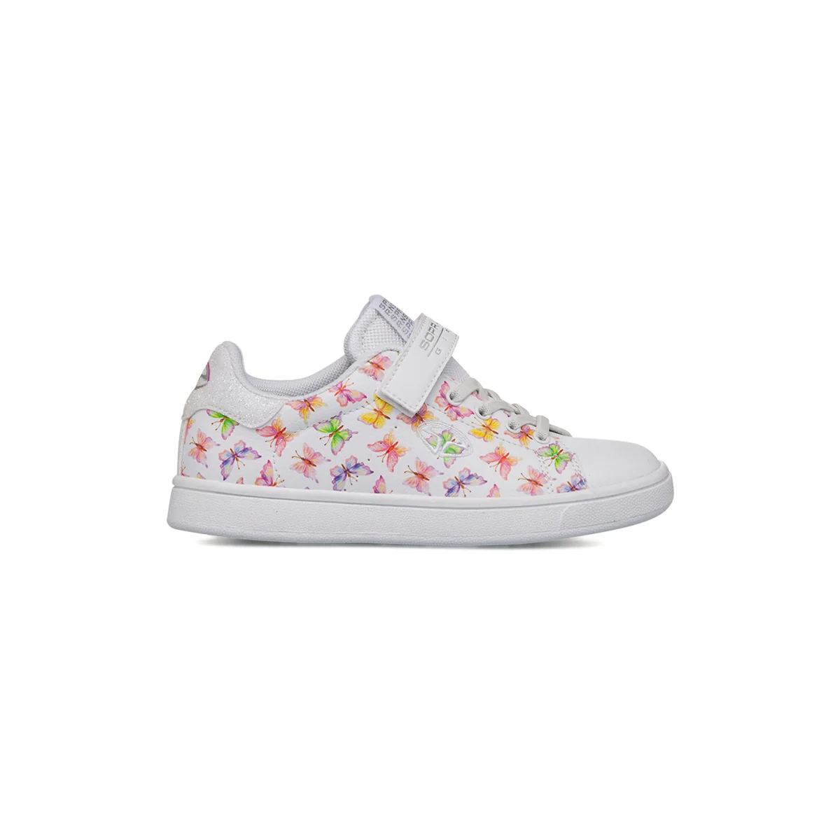 Sneakers bianche da Bambina con farfalle multicolor Soprani Sport