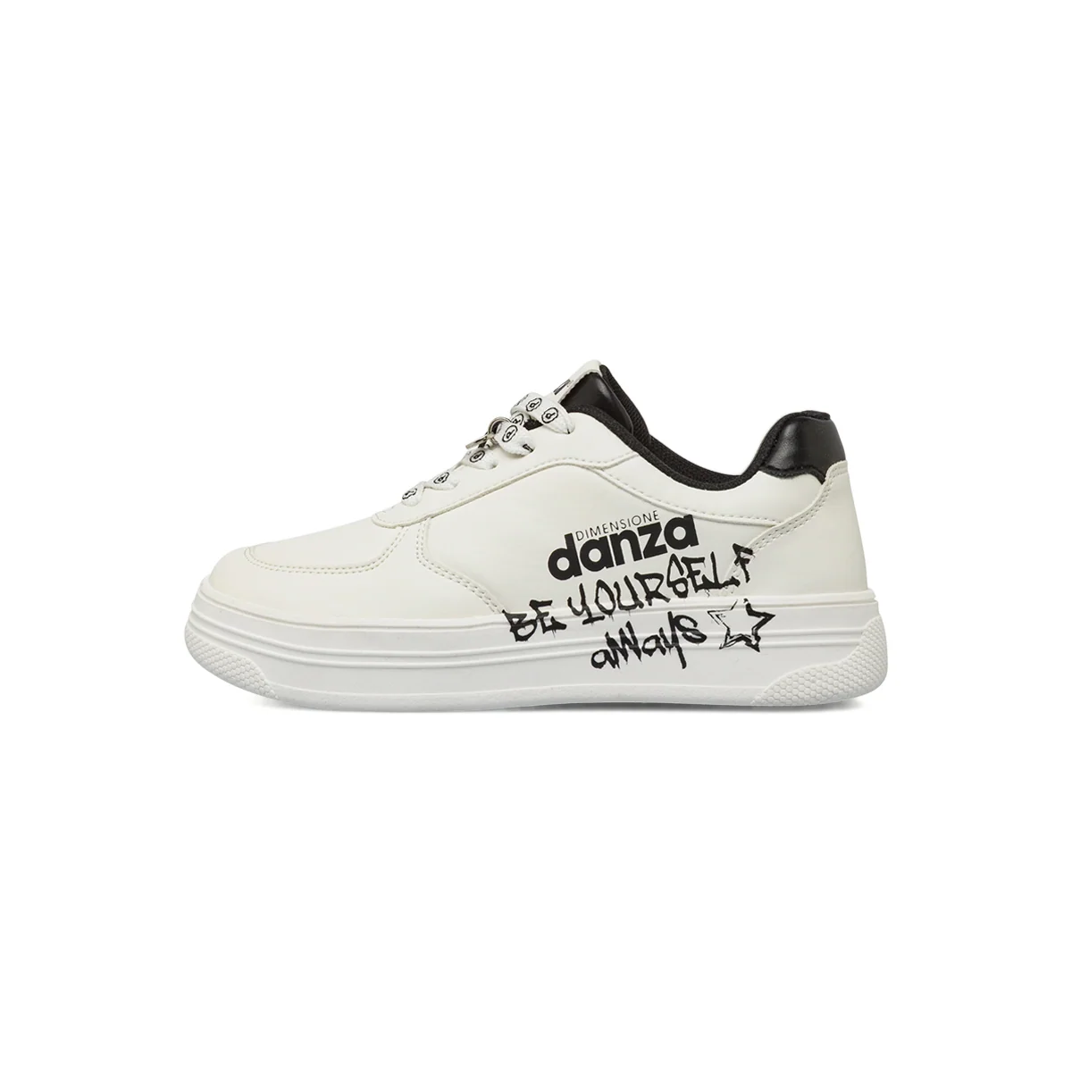 Sneakers Bianche da Bambina con lacci logati Dimensione Danza