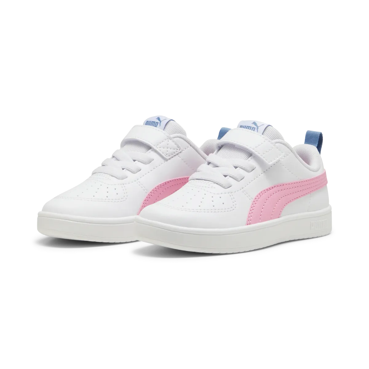 Sneakers bianche da bambina con striscia a contrasto Puma Rickie AC+ PS