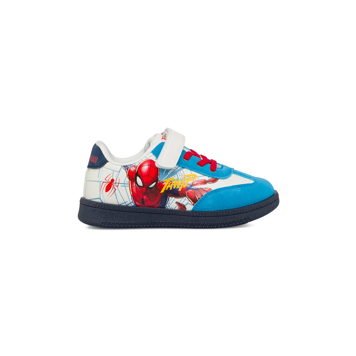 Sneakers bianche da Bambino con chiusura a strappo Spiderman