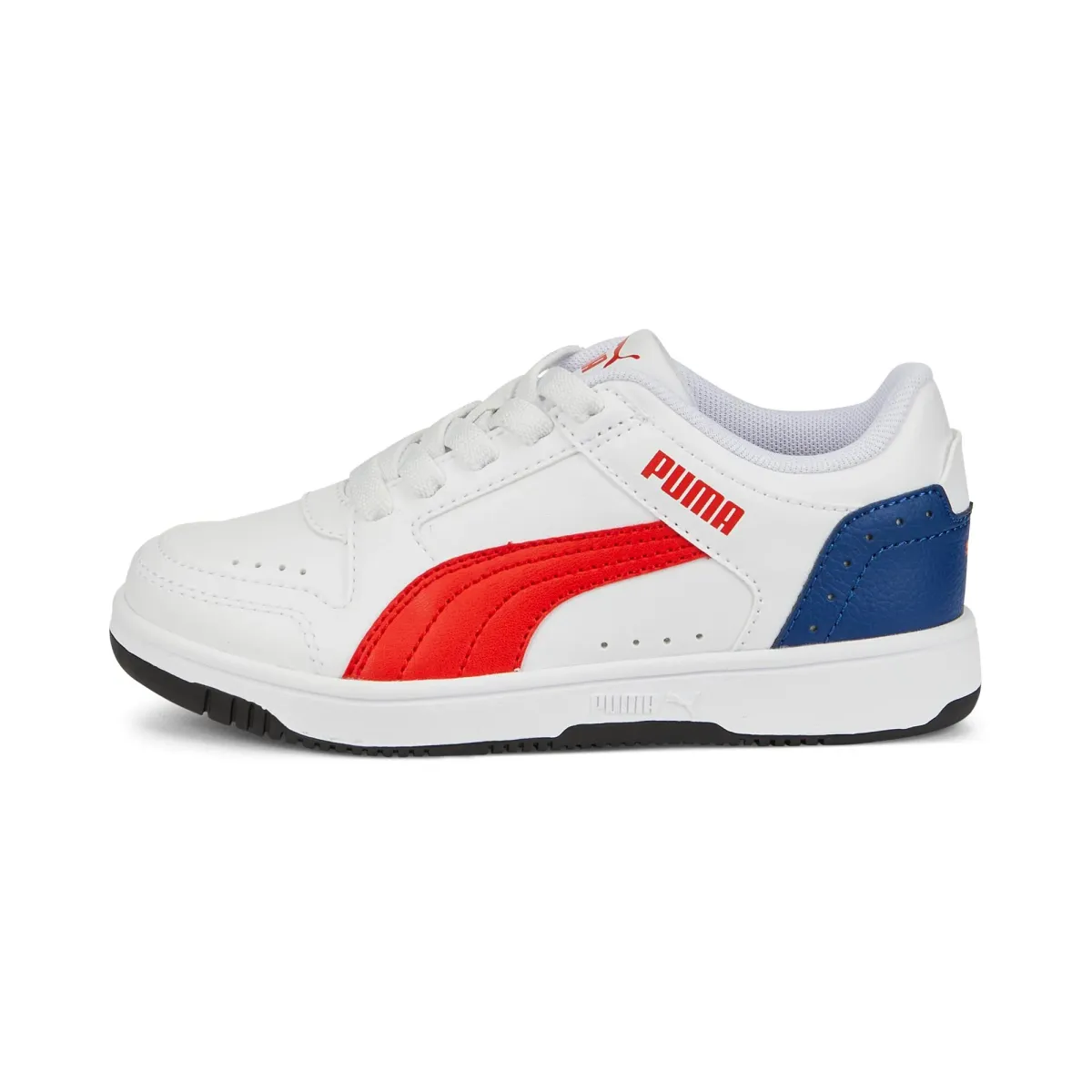 Sneakers bianche da bambino con dettagli traforati Puma Rebound JOY Low AC PS