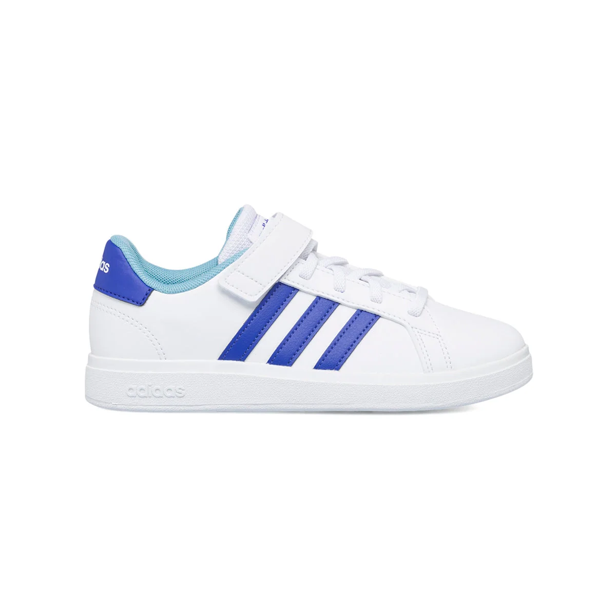 Sneakers bianche da bambino con strisce a contrasto adidas Grand Court 2.0 El K