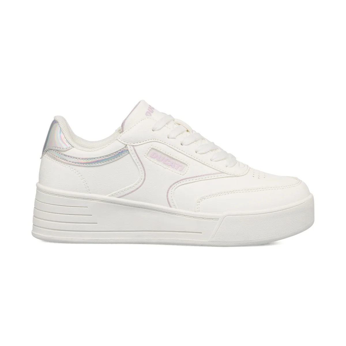 Sneakers bianche da donna con dettagli iridescenti Ducati Penelope
