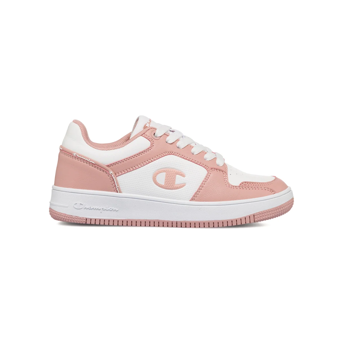 Sneakers bianche da donna con dettagli rosa Champion Rebound 2.0 Low