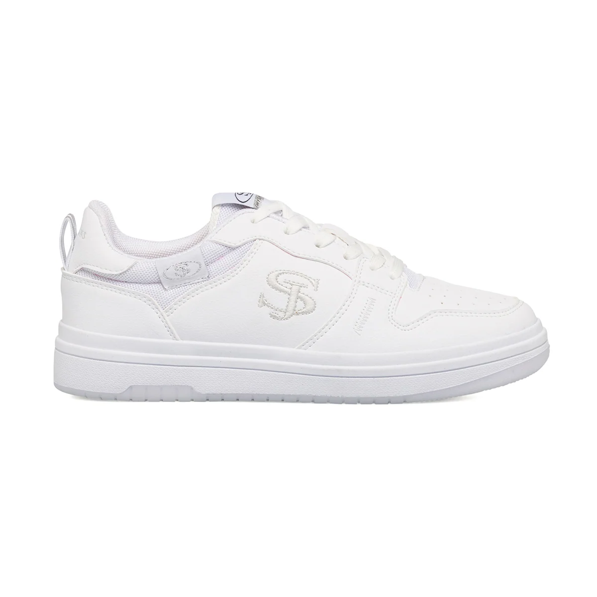 Sneakers bianche da donna con dettagli traforati Swish Jeans