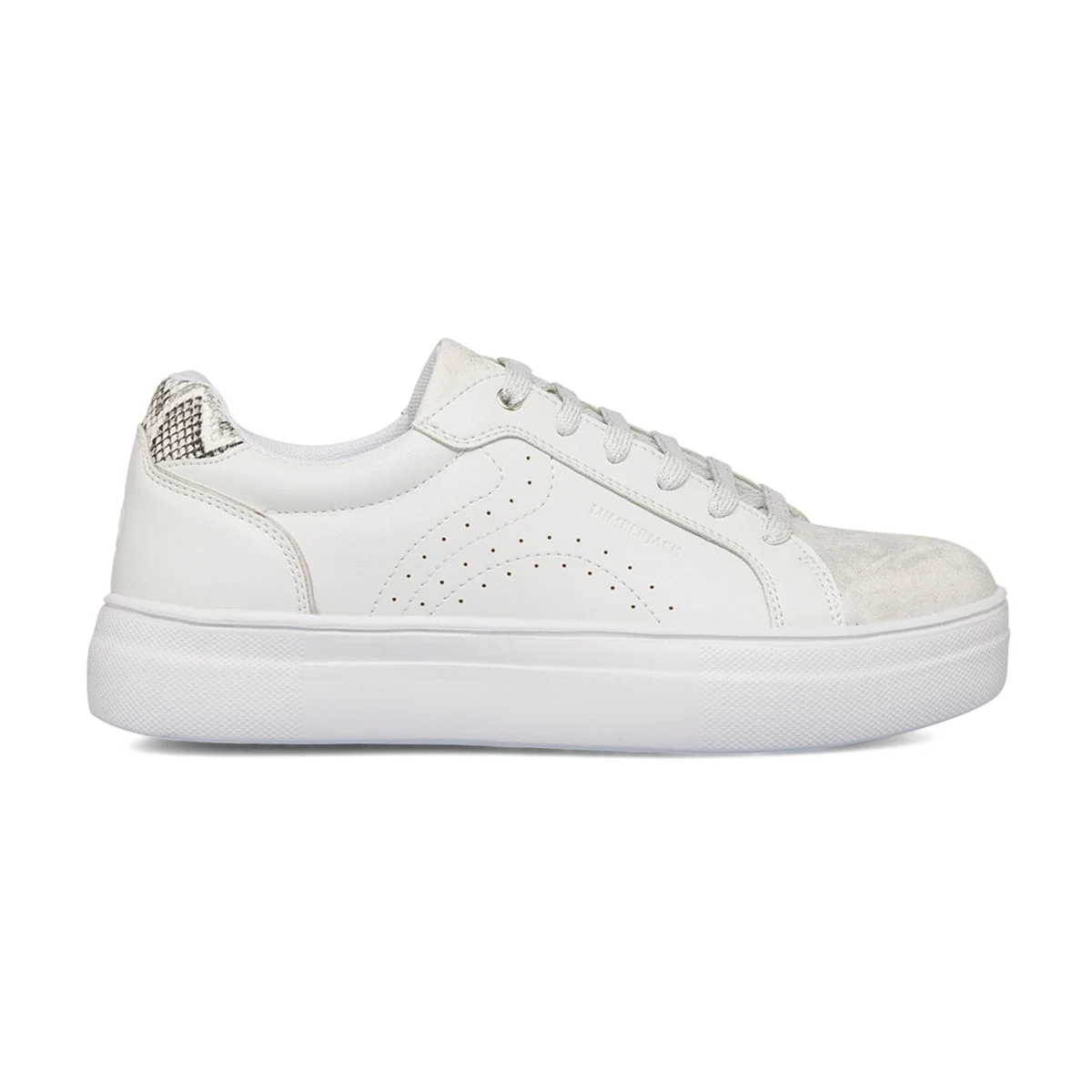 Sneakers bianche da donna con dettaglio animalier Lumberjack Doris