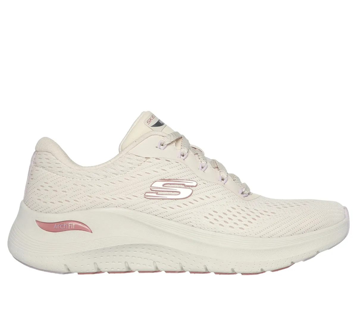 Sneakers bianche da donna in tessuto mesh Skechers Arch Fit 2.0 - Big League