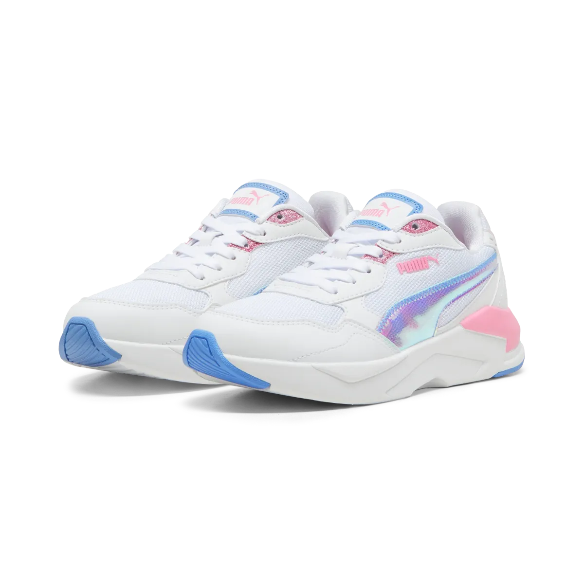 Sneakers bianche da ragazza con dettagli iridescenti Puma X-Ray Speed Lite Deep Dive Jr