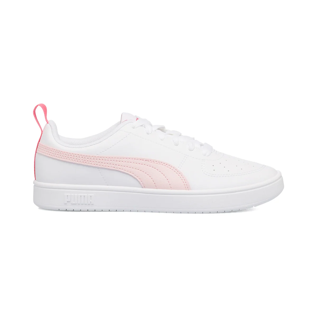 Sneakers bianche da ragazza con striscia a contrasto Puma Rickie Jr