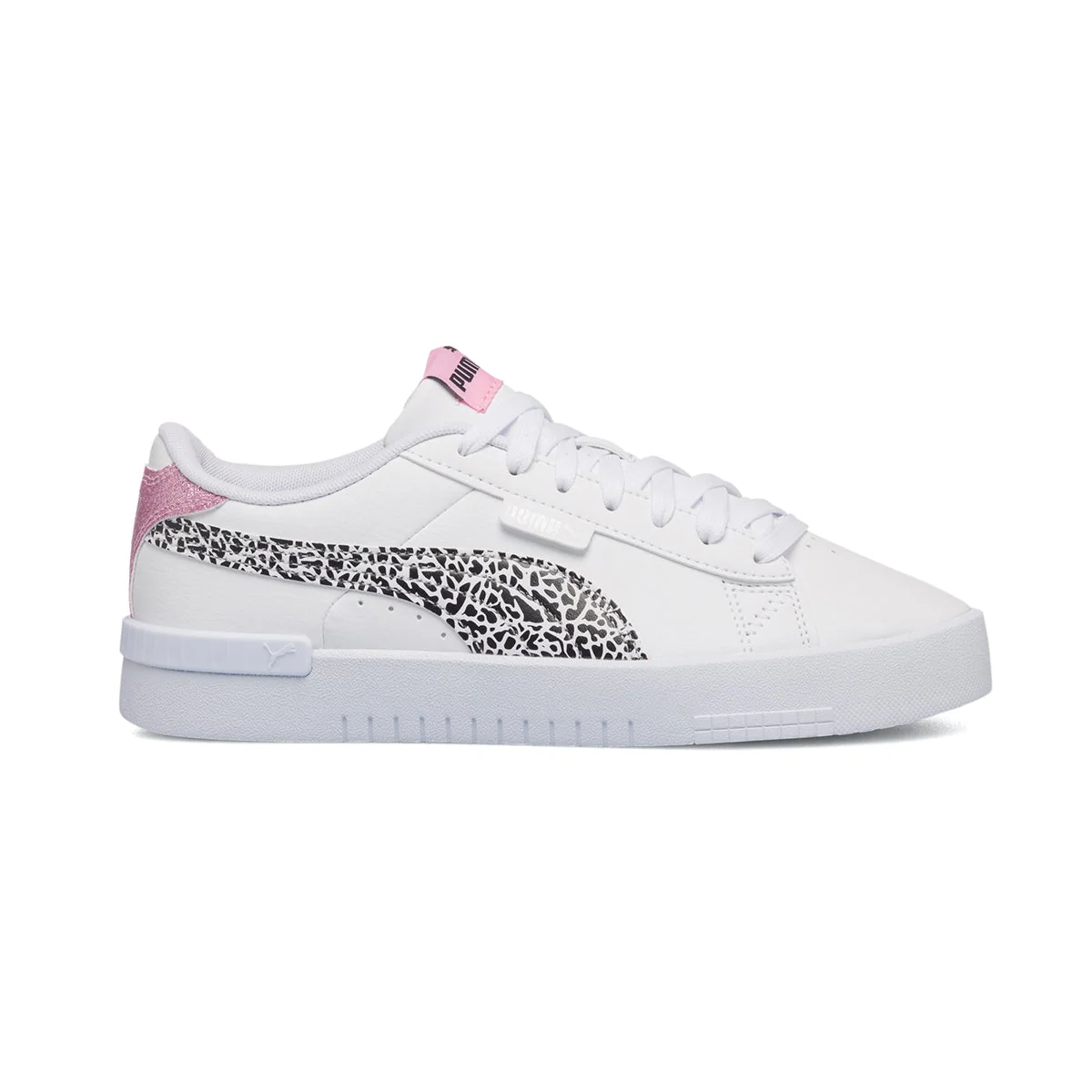 Sneakers bianche da ragazza con striscia laterale animalier Puma Jada Summer Roar Jr