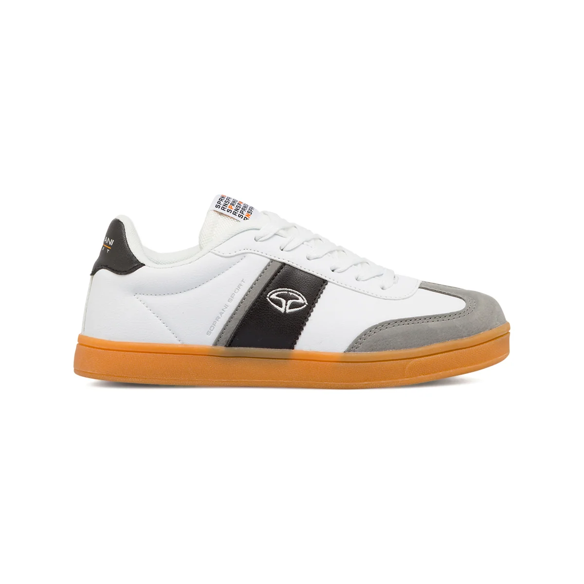 Sneakers Bianche da ragazzo con Dettagli scamosciati Soprani Sport