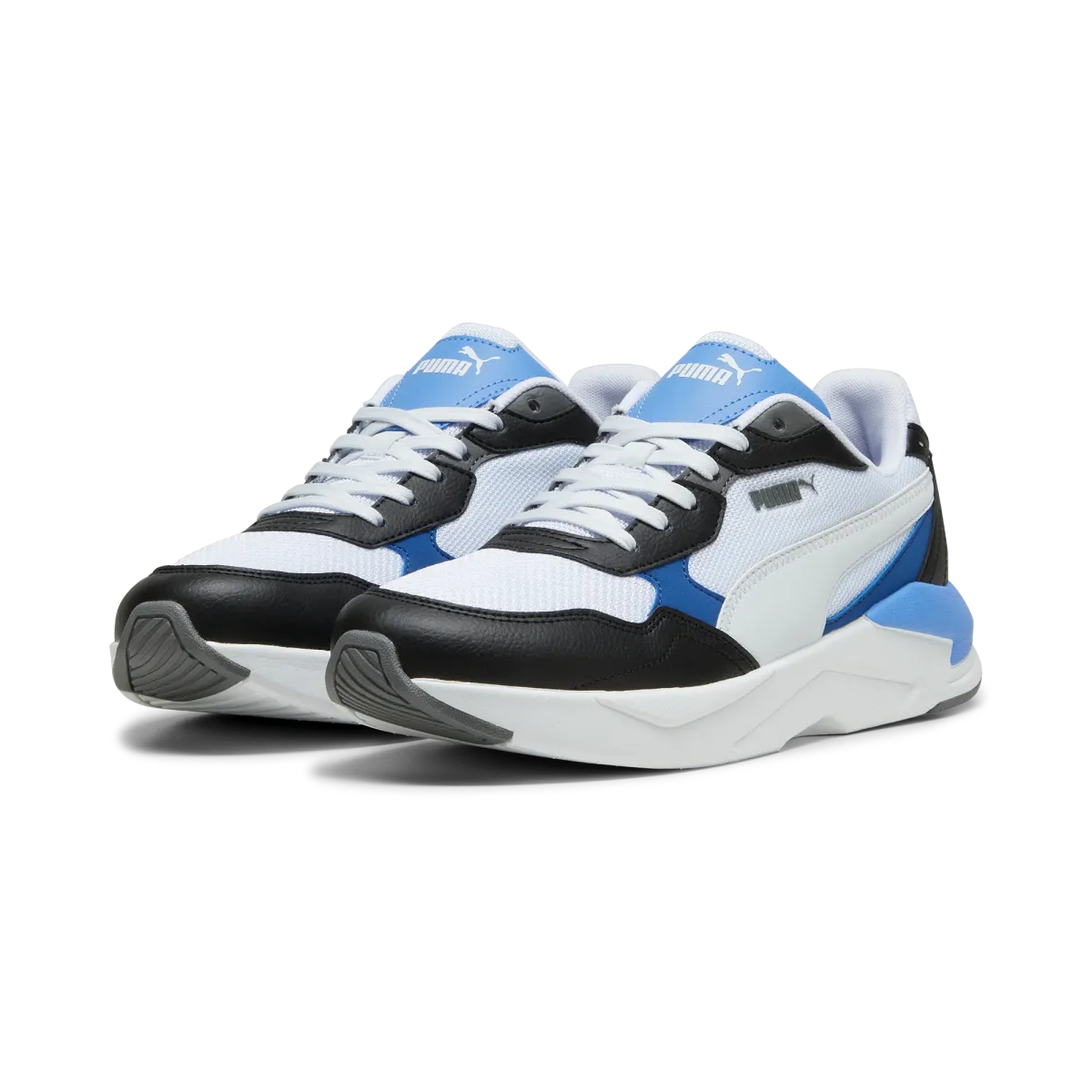 Sneakers bianche da uomo con dettagli azzurri e blu Puma X-Ray Speed Lite
