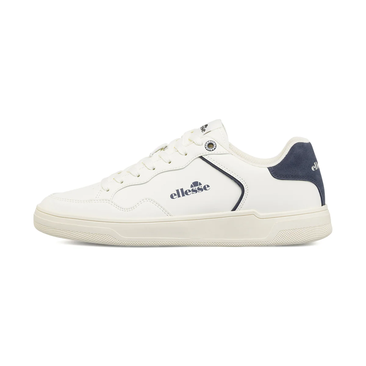 Sneakers bianche da Uomo con dettagli blu e logo Ellesse