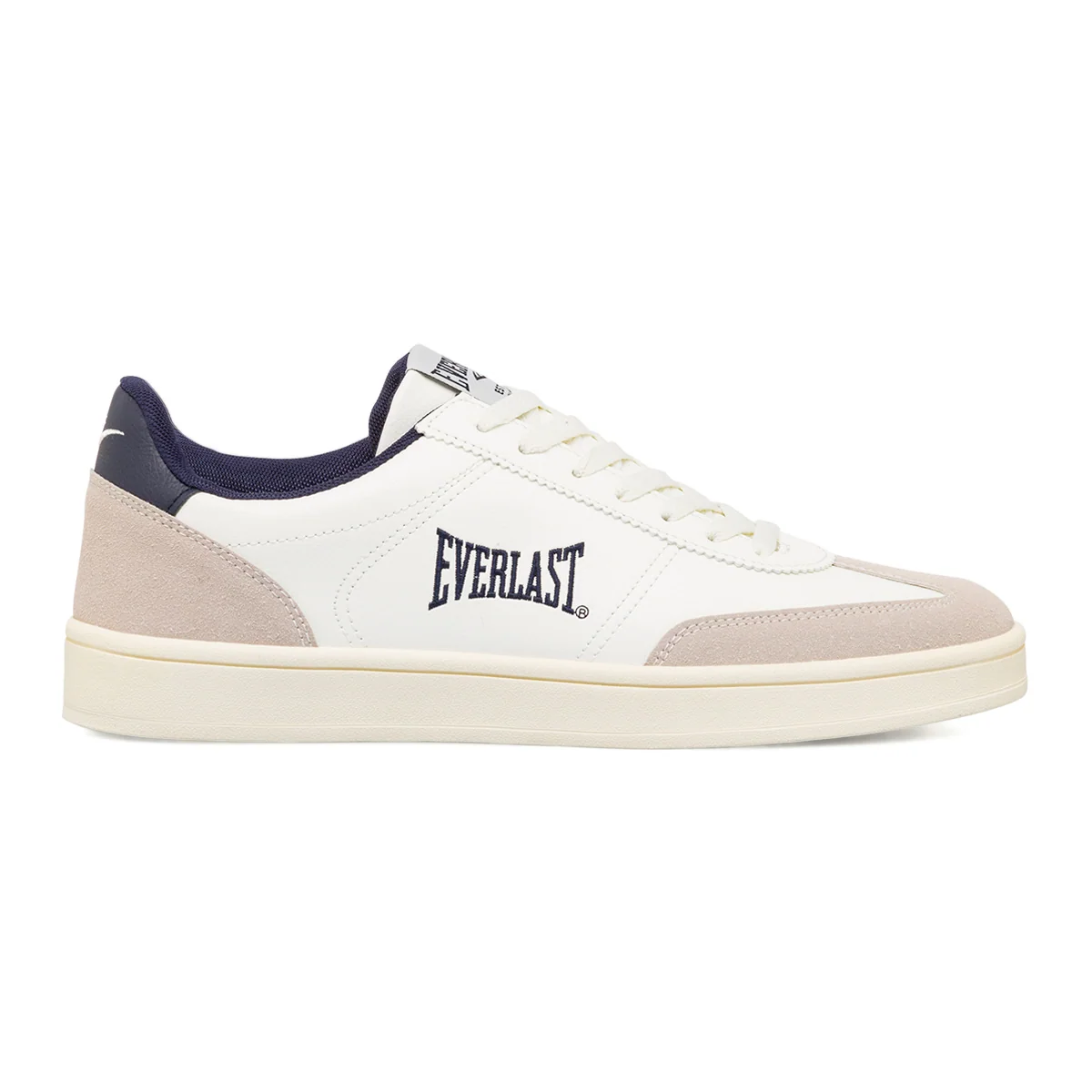 Sneakers bianche da uomo con dettagli blu navy Everlast