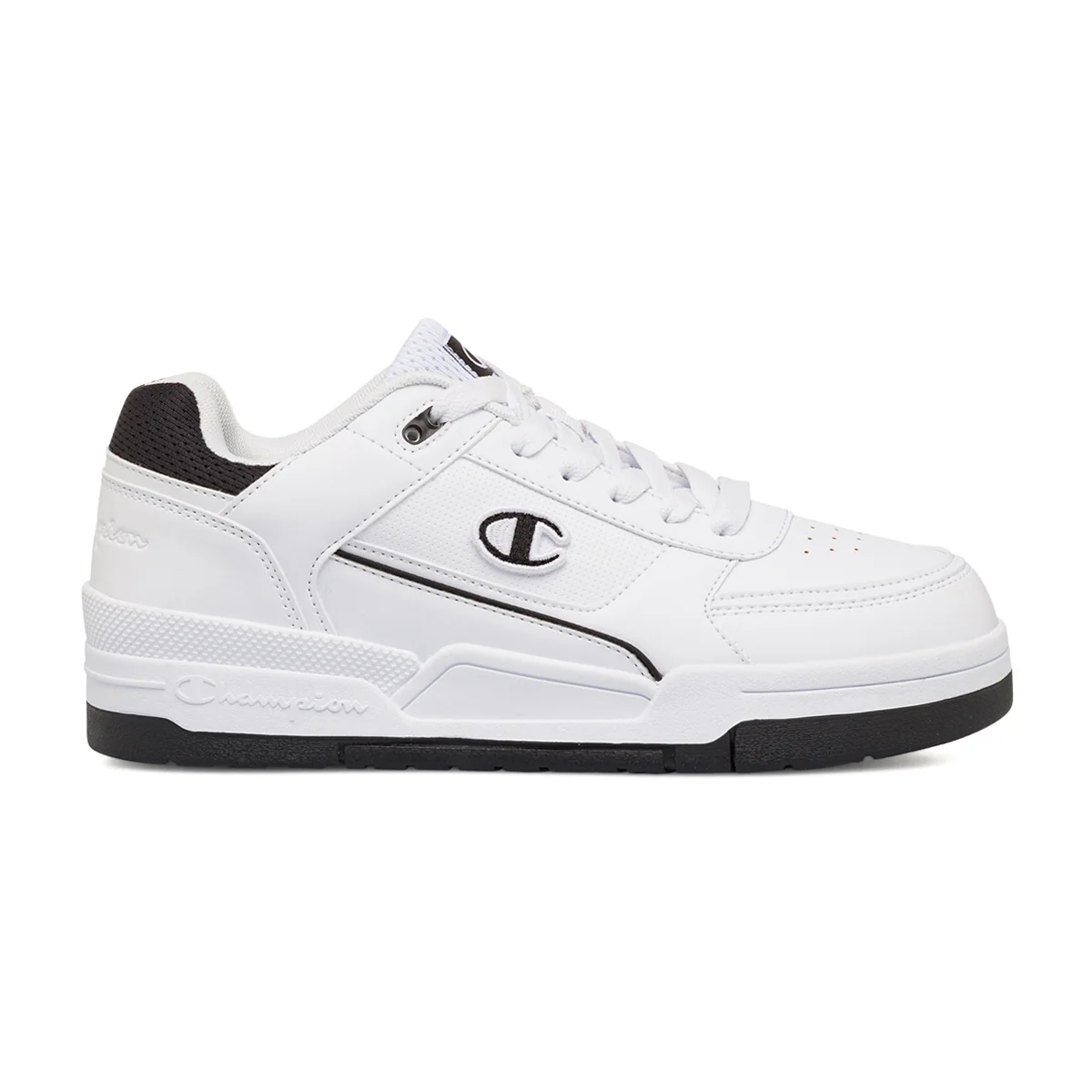 Sneakers bianche da Uomo con logo e dettaglio nero Champion Heritage