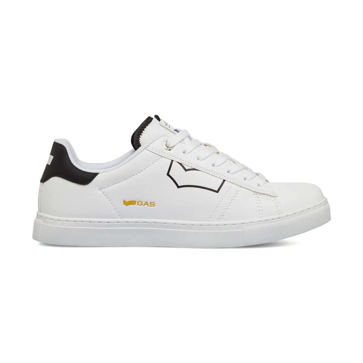 Sneakers bianche da uomo con logo laterale Gas Micol